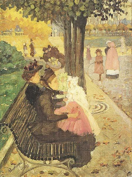 Maurice Prendergast The Tuileries Gardens Norge oil painting art
